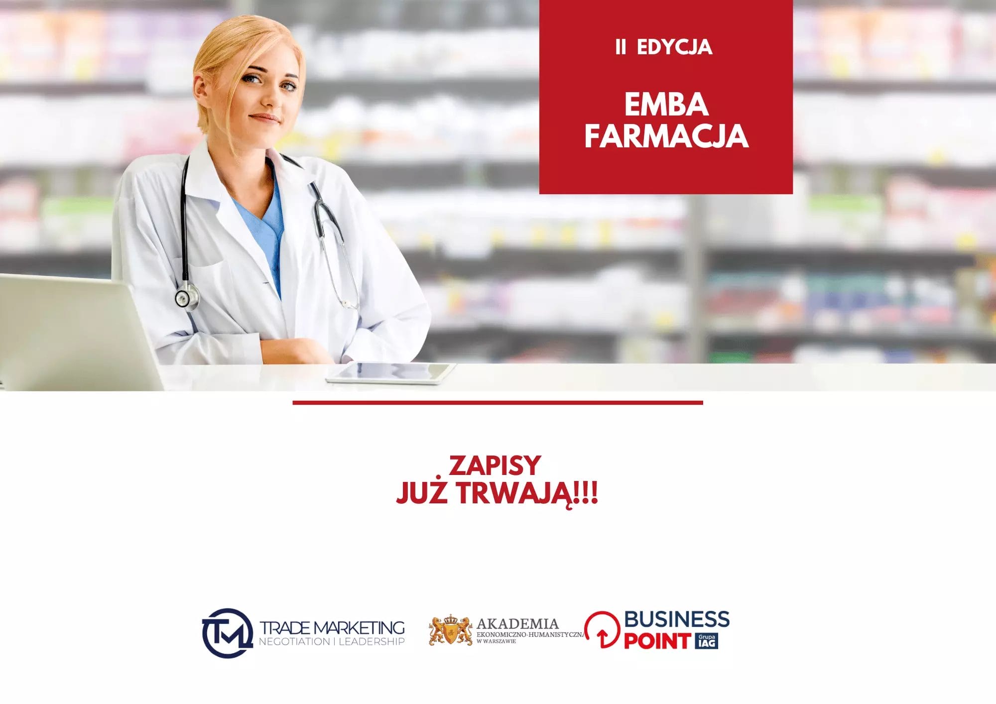 Uruchamiamy II edycję EMBA FARMACJA!!